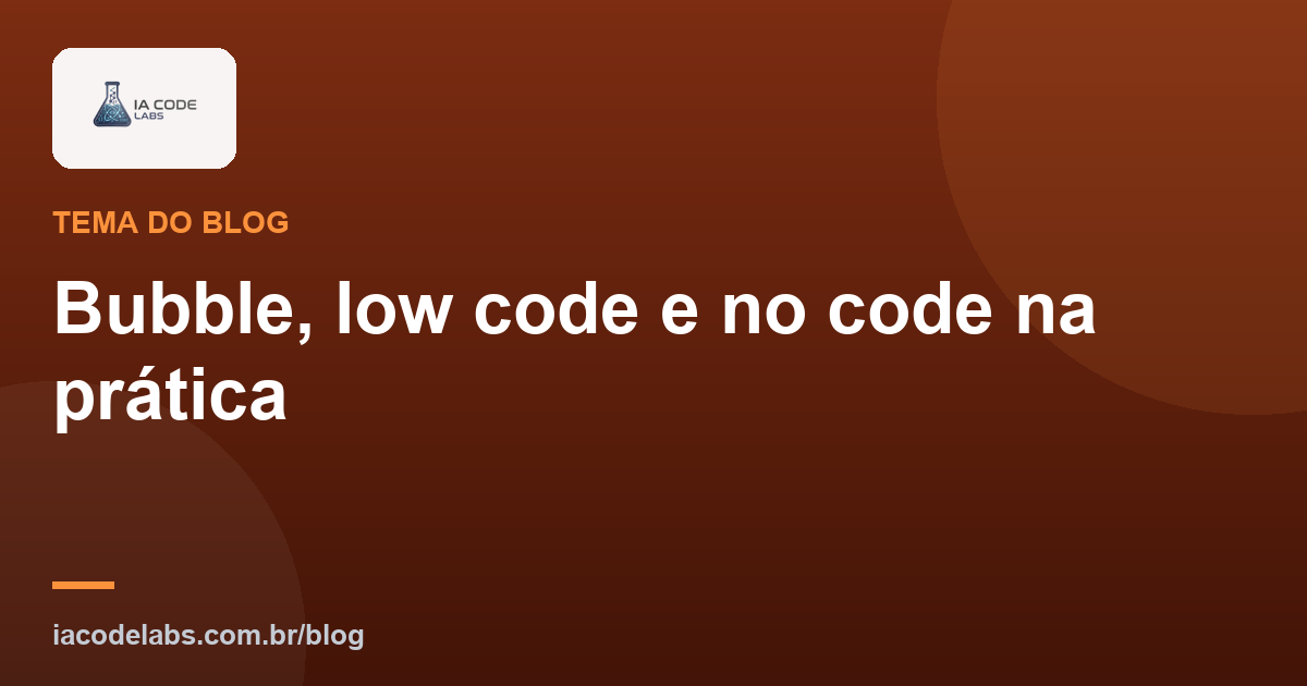 Bubble e low code
