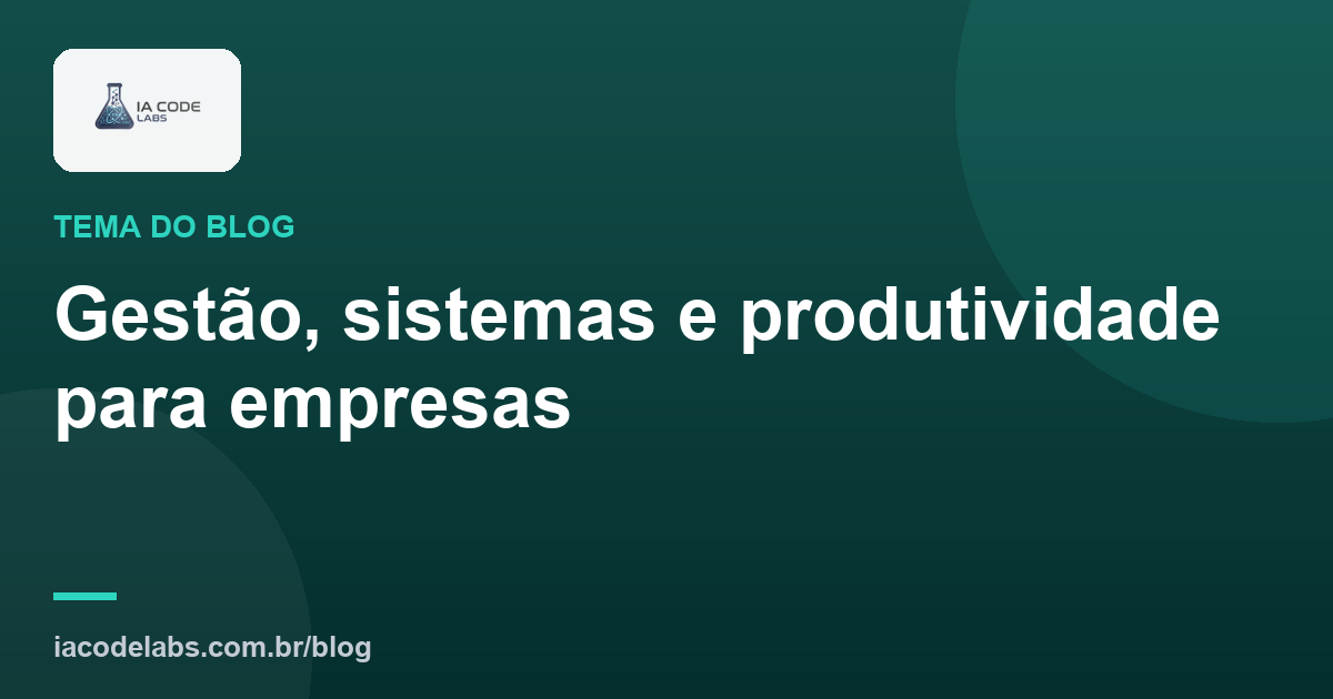 Gestão e produtividade